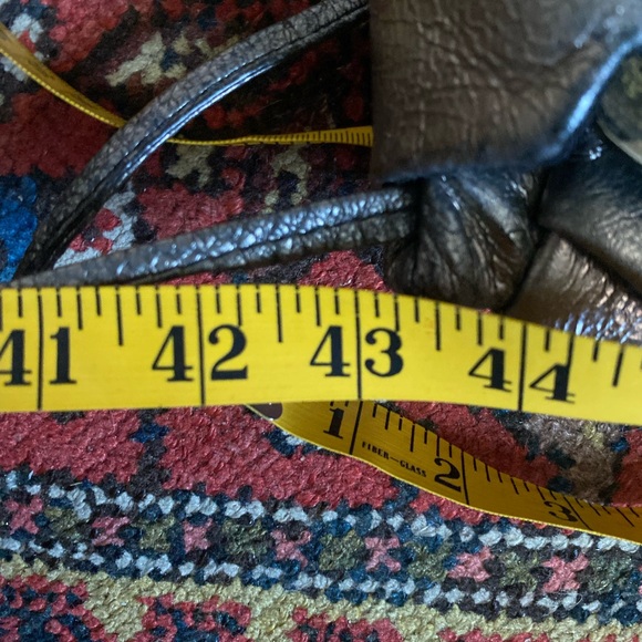 Vintage Moon Bag 1987 Patricia Smith Metallic Hand Painted Changeable Purse 80s - Picture 13 of 14